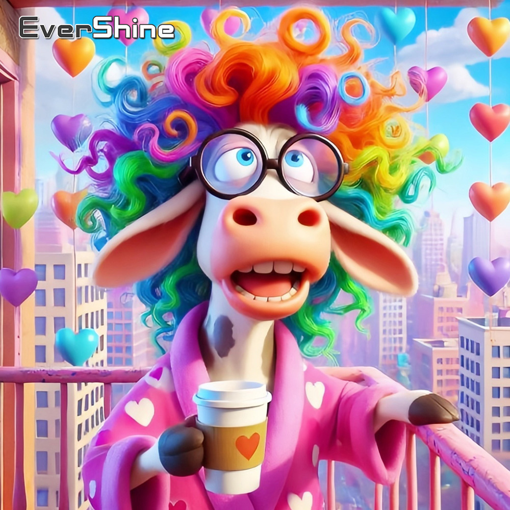 Evershine DIY 다이아몬드 페인팅 소 동물 풀 - Photo Mosaic Print 리뷰 및 가격