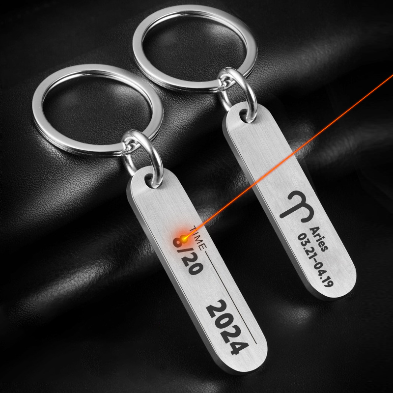 맞춤형 레이저 각인 키 체인, 절묘한 레터링 스테인레스 - Initial Ring Custom 리뷰 및 가격