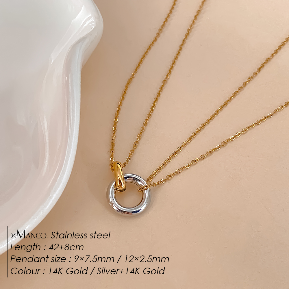 EMANCO 스테인리스 스틸 투톤 펜던트 목걸이 여성용 - Birth Flower Necklace 리뷰 및 가격