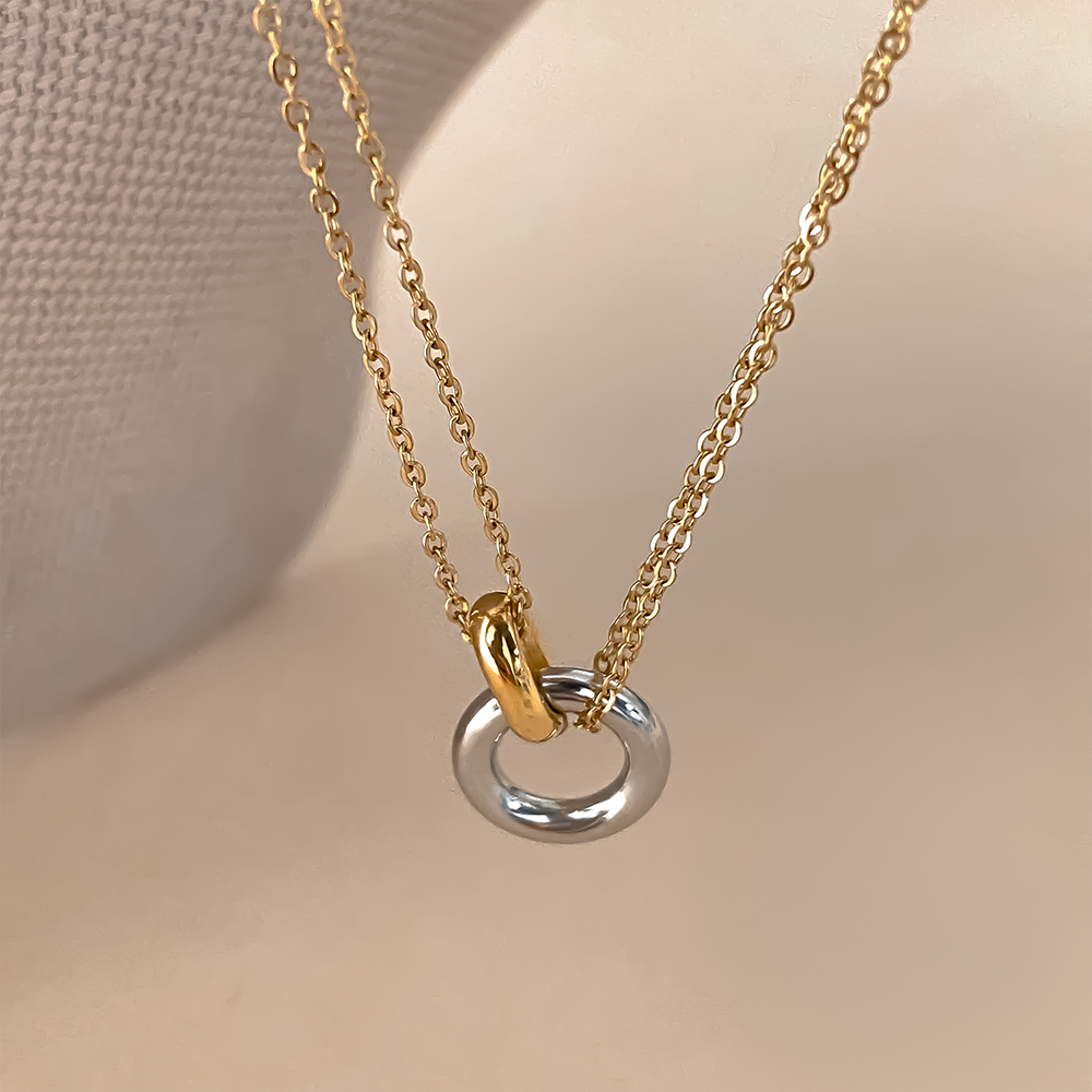 EMANCO 스테인리스 스틸 투톤 펜던트 목걸이 여성용 - Birth Flower Necklace 리뷰 및 가격