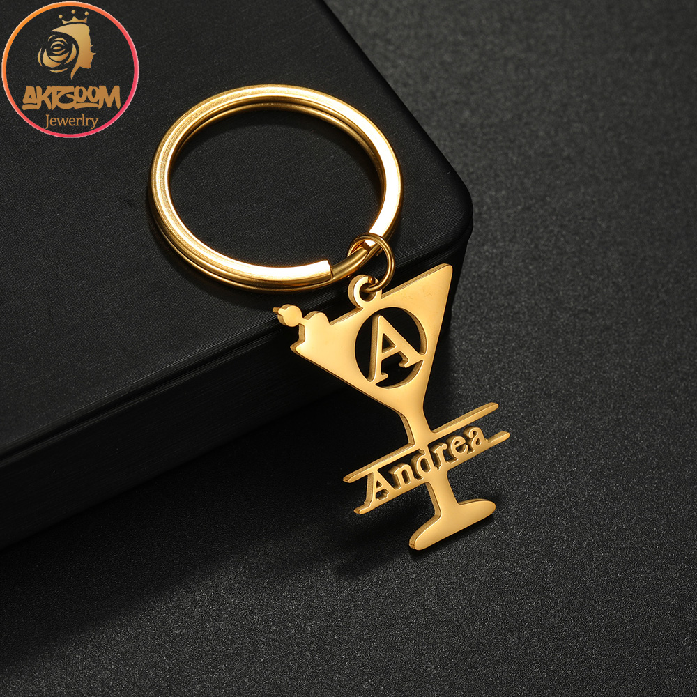 Akizoom 사용자 정의 이름 큰 글자 키 체인 스테 - Initial Ring Custom 리뷰 및 가격